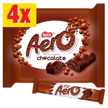 Aero Bubbly Milk Chocolate Bar 4 Pack Multipack 108g