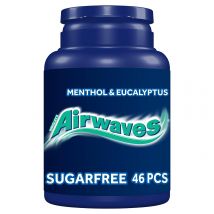 Airwaves Menthol & Eucalyptus Sugar Free Chewing Gum Bottle 46 Pieces
