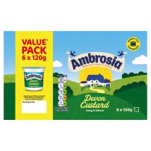 Ambrosia Ready To Eat Devon Custard Pots 6 x 120g