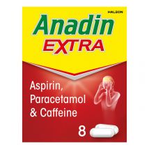 Anadin Extra Aspirin, Paracetamol, & Caffeine Caplets, 8s