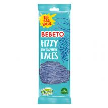 Bebeto Fizzy Blue Raspberry Laces 220g