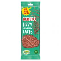 Bebeto Fizzy Strawberry Laces 220g