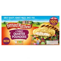 Bernard Matthews 4 Turkey Quarter Pounders 454g