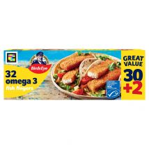 Birds Eye 32 Breaded Omega 3 Fish Fingers 896g