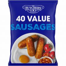 Butchers Market 40 (approx.) Value Sausages 1.8kg