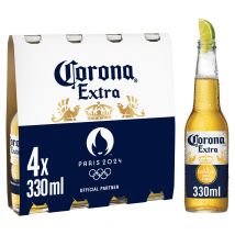 Corona Extra Premium Lager Beer Bottles 4x330ml