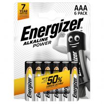 Energizer Alkaline Power AAA Batteries, 6 Pack
