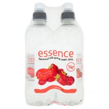 Essence Strawberry & Raspberry Flavoured Still Spring Water Drink 4 x 500ml