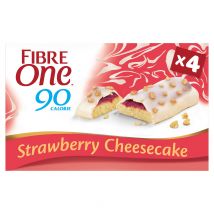 Fibre One 90 Calorie Strawberry Flavour Cheesecake Bars 4 x 25g (100g)