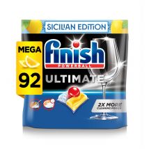 Finish Ultimate All In One Dishwasher Tablets Lemon - 92 Tabs