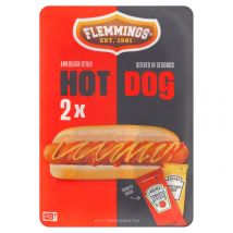 Flemmings 2 American Style Hotdog 218g