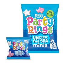 Fox's Biscuits Party Rings Minis Under The Sea 6 Snack Bags