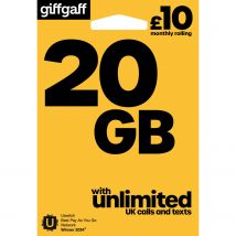 GiffGaff £10 20GB Sim Card