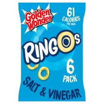 Golden Wonder Ringos Salt & Vinegar 6 x 12.5g