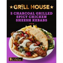 Grill House 5 Charcoal Grilled Spicy Chicken Sheesh Kebabs 250g