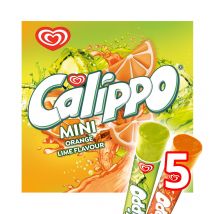 Wall's Mini Calippo Orange and Lemon-Lime Ice Lollies 5 x 80ml