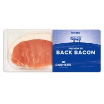 Iceland 10 Rashers (Approx.) Unsmoked Back Bacon 300g