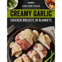 Iceland Creamy Garlic Chicken Breasts in Blankets 410g
