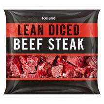 Iceland Lean Diced Beef Steak 350g