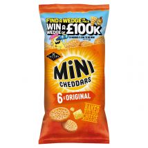 Jacob's Mini Cheddars Original Multipack Baked Snacks 6 Pack 6x23g