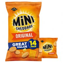 Jacob's Mini Cheddars Original Baked Snacks Multipack 14x23g, 322g