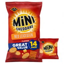 Jacob's Mini Cheddars Red Leicester Baked Snacks Multipack 14x23g, 322g