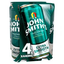 John Smiths Extra Smooth Beer Ale 3.4% Multipack Cans 4x440ml
