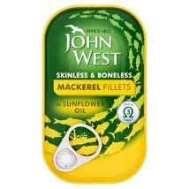 John West Mackerel Fillets in Sunflower Oil 125g