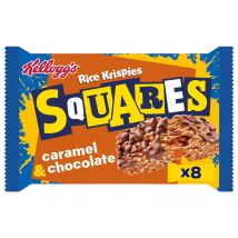 Kellogg's Rice Krispies Squares Caramel & Chocolate Snack Bars 8x36g