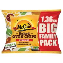 McCain Naked Oven Chips Straight Big Family Pack 1.36kg