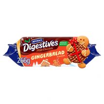 McVitie's Digestives Festive Edition Gingerbread Flavour Milk Chocolate 266g