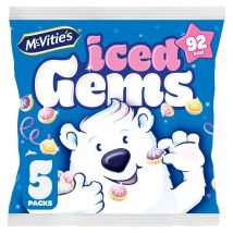 McVitie's Iced Gems Multipack Biscuits 5 x 23g, 115g