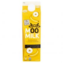 Moo Milk Banana Flavour British Milk 1 Litre