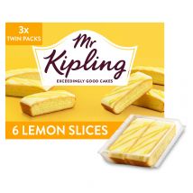 Mr Kipling Lemon Layered Cake Slices 6 Pack