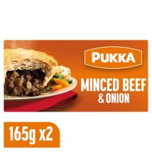 Pukka 2 Puff Pastry Pies Minced Beef & Onion