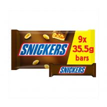 Snickers Chocolate Snack Size Bars Multipack 9 x 35.5g