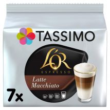 Tassimo L'OR Latte Macchiato Coffee Pods x7