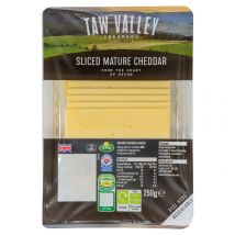 Taw Valley Creamery Sliced Mature Cheddar 250g