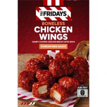 TGI Fridays Boneless Chicken Wings Crispy Coated Chicken Breast Bites with Korean BBQ Sauce 400g