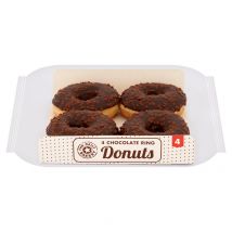 The Daily Bakery Chocolate Ring Donuts 4 x 55g (220g)