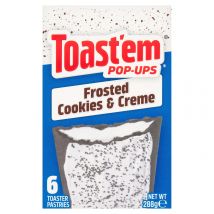 Toast'em Pop-Ups 6 Frosted Cookies & Creme Toaster Pastries 288g