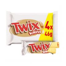 Twix Caramel & White Chocolate Fingers Biscuit Snack Bars Multipack 4x46g