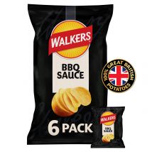 Walkers BBQ Sauce Multipack Crisps 6x25g