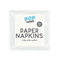 White Napkins 50pk