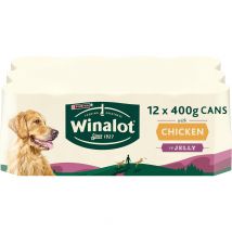 WINALOT Classics Mixed in Jelly Chicken Wet Dog Food 12x400g