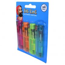 Zig-Zag Electronic Lighters 4 Pack