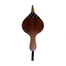 Souffleuse de cheminée en bois marron foncé, souffleuse à main Vintage, accessoire traditionnel pour allumer le feu de la maison
