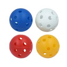12 pièces/ensemble en plastique Whiffle flux d'air creux/solide Golf pratique balles d'entraînement en plein air intérieur mettre vert arrière-cour balançoire jeu