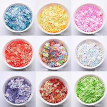 Perles à paillettes dorées 15mm six points | Paillettes de prune, accessoires pour vêtements, paquet de matériel, décoration pour fête de noël mariage