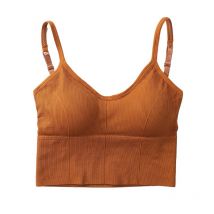 femmes haut dos soutien-gorge t haut grande taille sous-vêtements enveloppé poitrine sans anneau en acier pleine tasse sport soutien-gorge